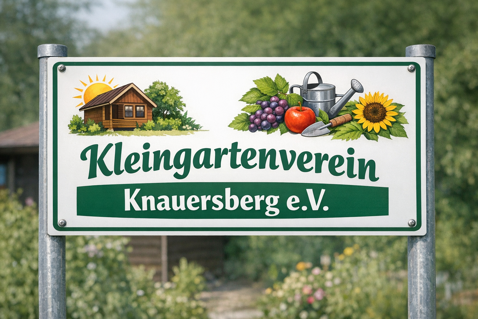 Schild Gartenanlage Knauersberg e.V.